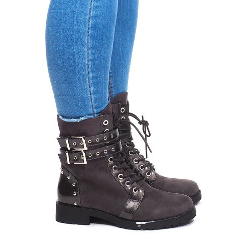 Stivaletti Scamosciati A-52 Grigio