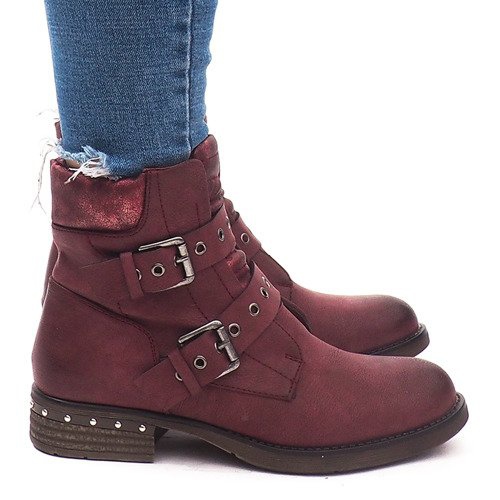 Stivali Caldi Con Fibbia M170 Winny rosso