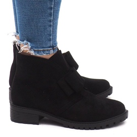Stivali in pelle scamosciata AT-0625 Nero