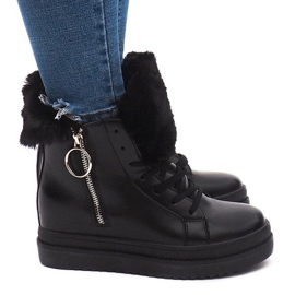 Sneakers calde SJ665-1 Nere nero