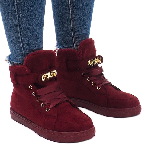 Sneakers calde BOK-1122 Rosse rosso