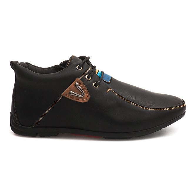 Stivali alti caldi legati WF622-3 Nero