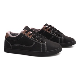 Sneakers Calde Con Pelliccia E754M-1 Nere nero