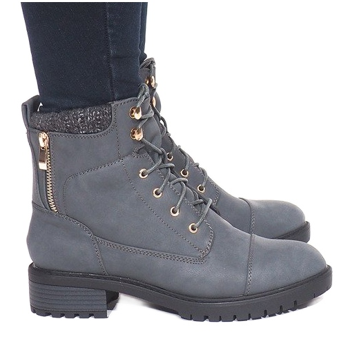 Stivali caldi B9817-KB Grigio