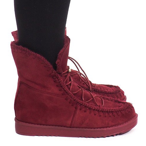 Stivali ben isolati R148 Borgogna rosso