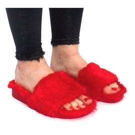 Pantofole Pelliccia 833 Rosse rosso