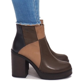 Stivali Sul Tallone Con Elastico YBS280 Khaki multicolore verde