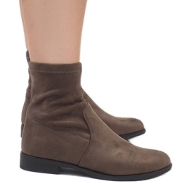 Stivaletti in pelle scamosciata Jodhpur XQ99 Khaki multicolore verde
