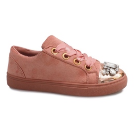 Sneakers riccamente decorate 6192 Rosa
