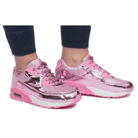 Scarpe sportive rosa lucide flash
