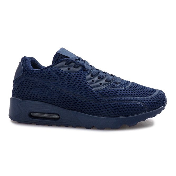 Scarpe sportive in rete blu navy