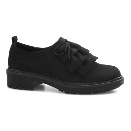 Scarpe in camoscio nero di Gaia