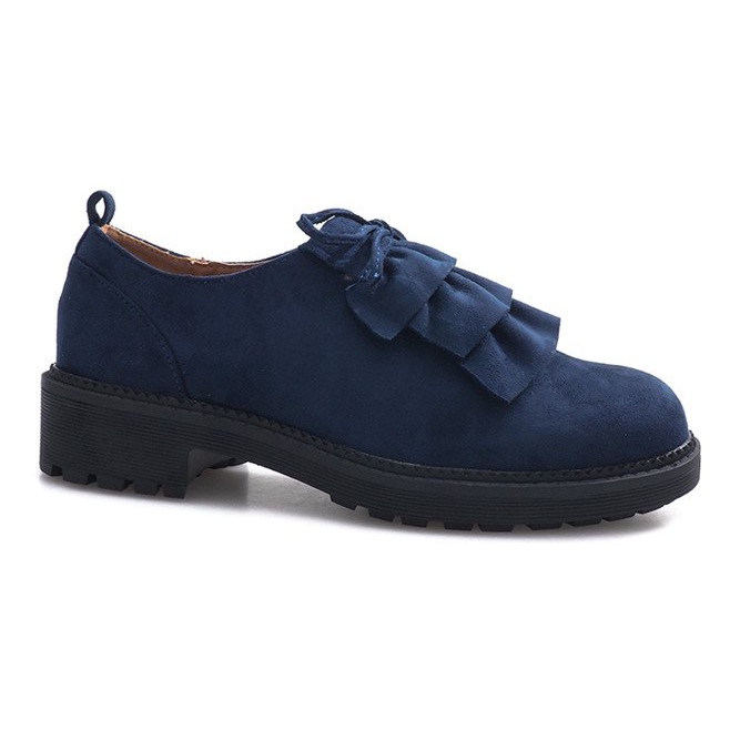 Scarpe Gaia in camoscio blu navy