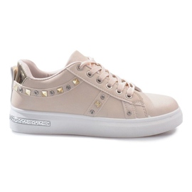 Sneakers beige con borchie Lucette