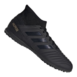 Scarpe da calcio Adidas Predator 19.3 Tf Jr G25801 nero nero