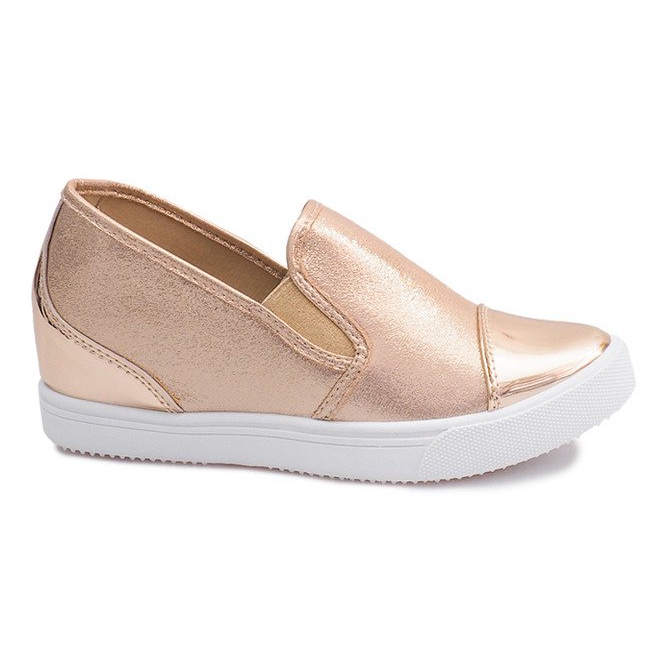 Sneakers con zeppa TL018-8 Oro rosa giallo