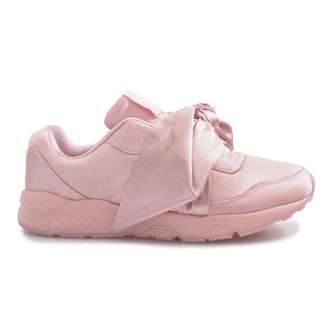 Sneakers sportive con fiocchi Laure rosa