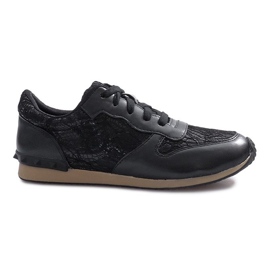 Sneakers nere con laccio Lou nero