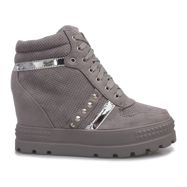 Sneakers Maxime in camoscio grigio