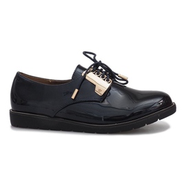 Scarpe laccate blu navy Rose