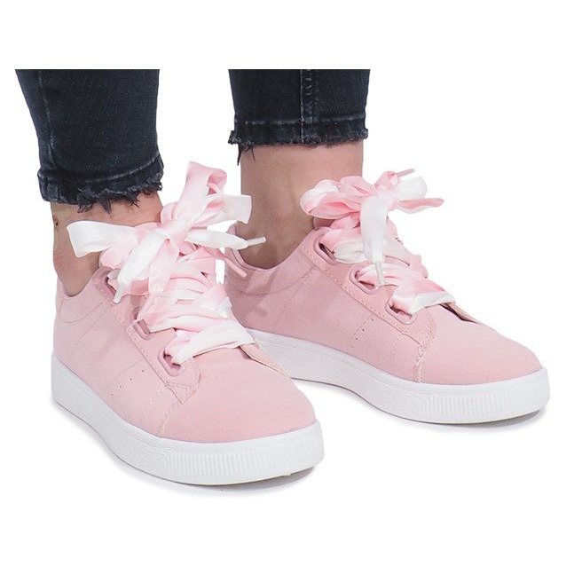 Sneakers rosa con fiocchi Sabine