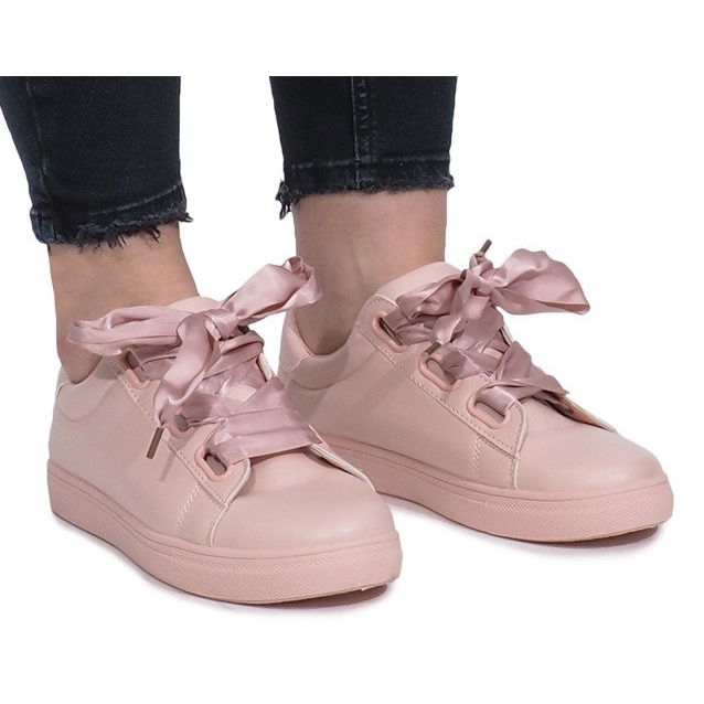 Sneakers rosa con fiocchi Samantha