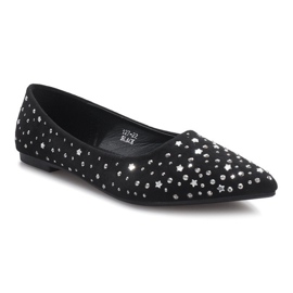 Ballerine nere con Black Stars nero