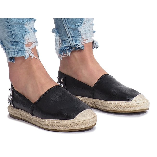 Espadrillas nere con borchie Dolita nero
