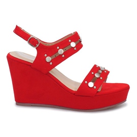 Sandali con zeppa rossi Give it Up rosso