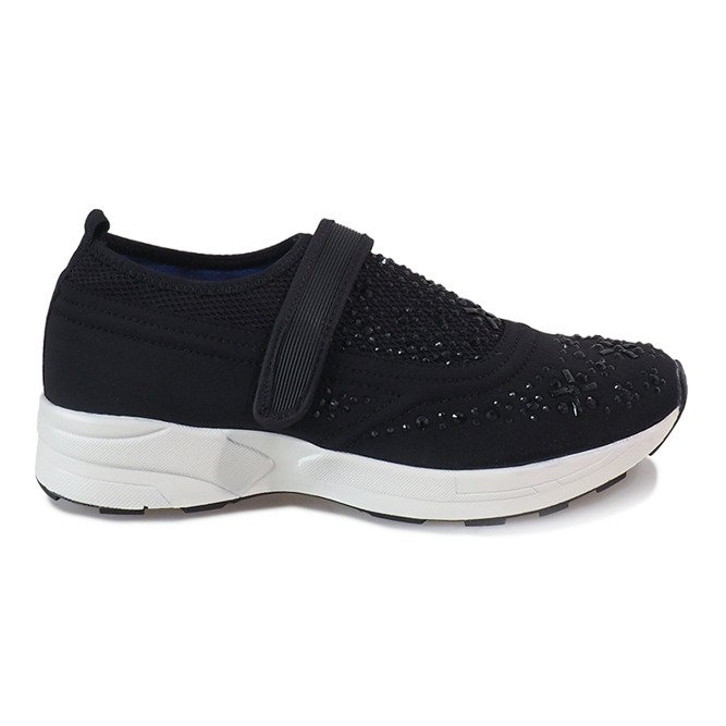 Scarpe spot nere con diamanti JT16-1 nero