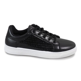 Sneakers nere traforate 6738-Y nero