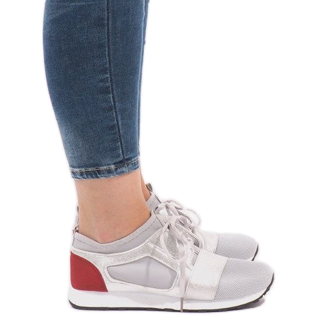 Sneakers sportive grigie AM-812 grigio