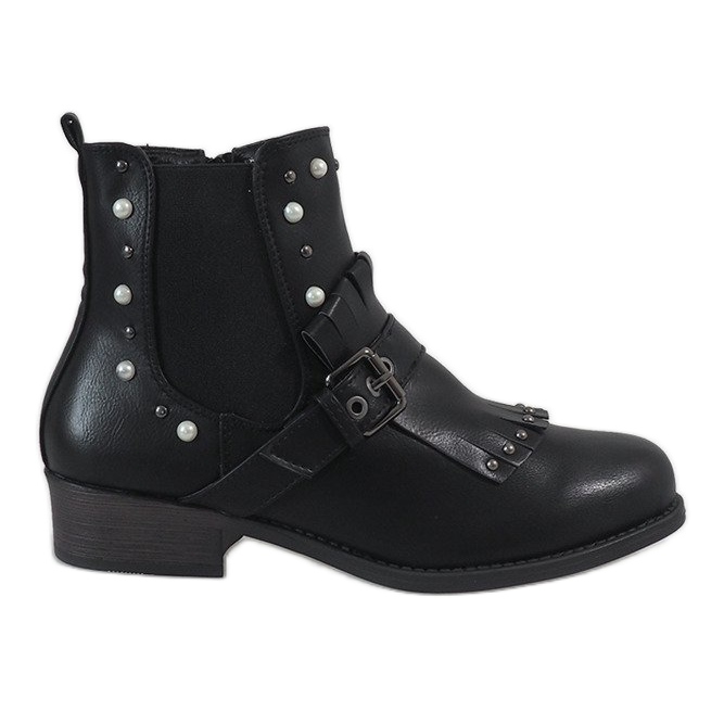Stivali neri con tacco alto YBS2310 nero
