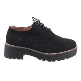 Scarpe jazz nere con tacco alto LL185 nero