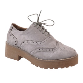 Scarpe jazz con tacco alto grigie LL185 grigio