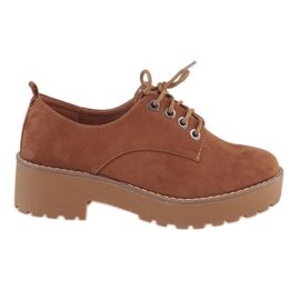 Tacchi bassi cammello LL183 marrone