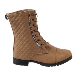 Stivali trapuntati beige B01