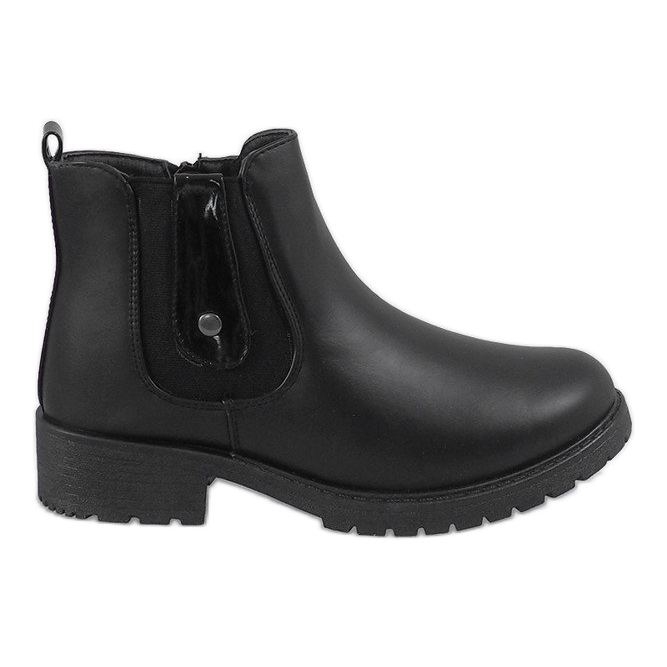 Stivali neri isolati DD5231-1 nero