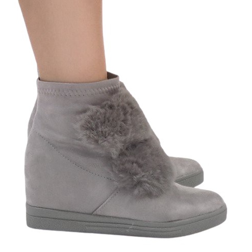 Sneakers isolate grigie H6503A-26 grigio