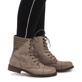 SDS Stivaletti stringati kaki S170 verde