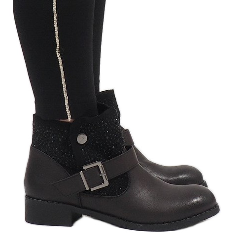 Marquiiz Stivali neri decorati BY95 nero