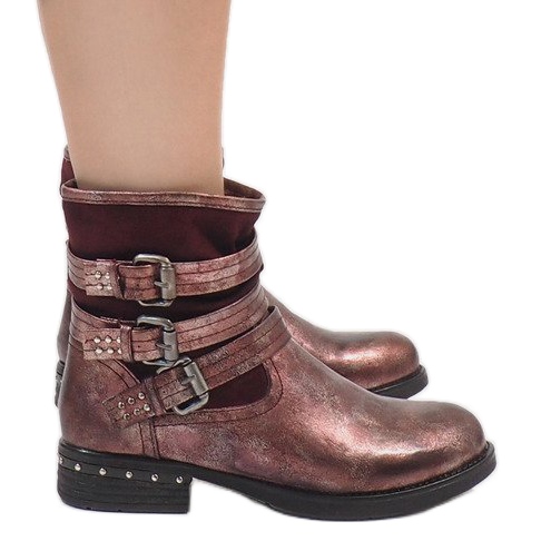 Kayla Shoes Stivali isolanti marrone rossiccio S109 rosso