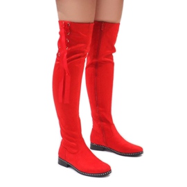 Foreverfolie Stivali in camoscio isolati rossi H308 rosso