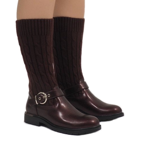 Stivali isolati rossi E-4939 rosso