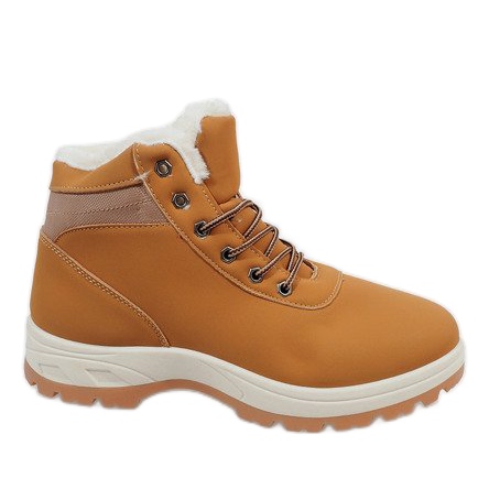 Stivali da neve isolati cammello A9580 marrone