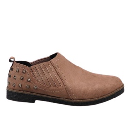 Slip-on rosa con borchie LX157