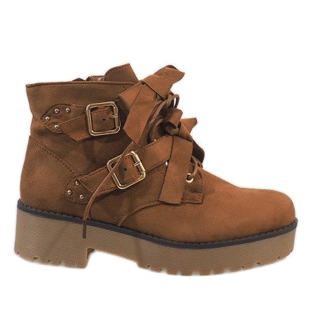 Stivaletti cammello MDM122 marrone