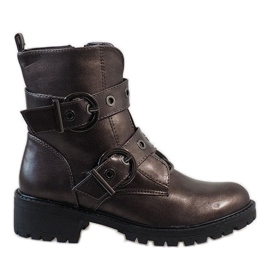 Stivaletti da donna con fibbie 9068 multicolore