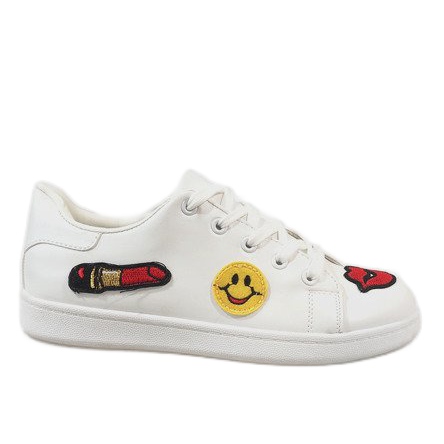 80065-B sneakers bianche smussate bianca