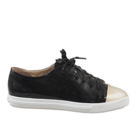 Sneakers stringate nere 9011-3 nero